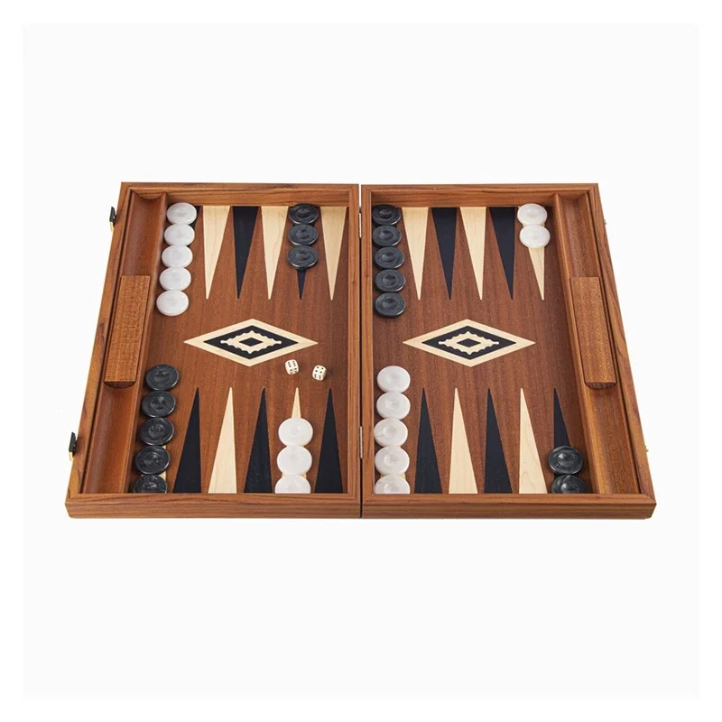 Backgammon Manopoulos 48cm - Acajou