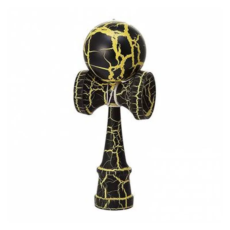 Kendama Crackle Jaune - Boule 6 cm