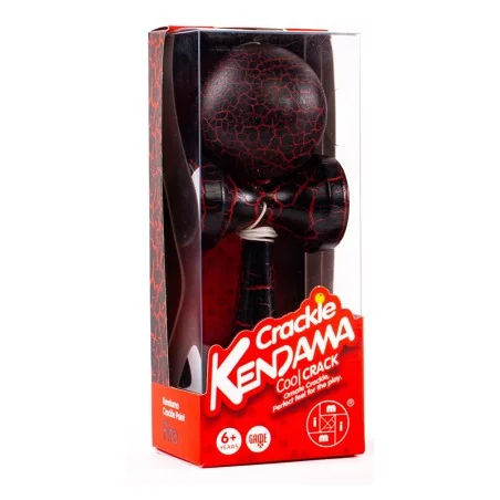 Kendama Crackle Rouge - Boule 6 cm