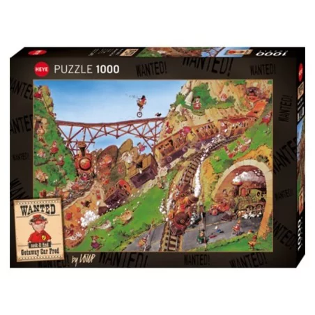 Wanted Getaway Car Fred - Puzzle 1000 pièces - Heye