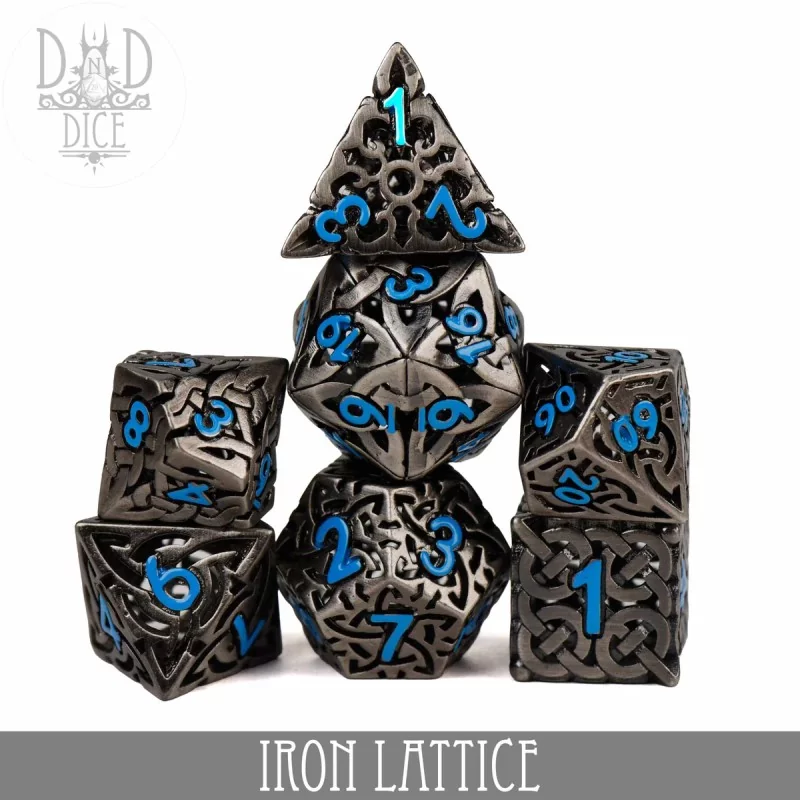 Set de Dés en Métal Ajouré - Iron Lattice Set de Dés en Métal Ajouré - Iron Lattice