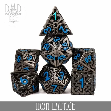 Set de Dés en Métal Ajouré - Iron Lattice Set de Dés en Métal Ajouré - Iron Lattice