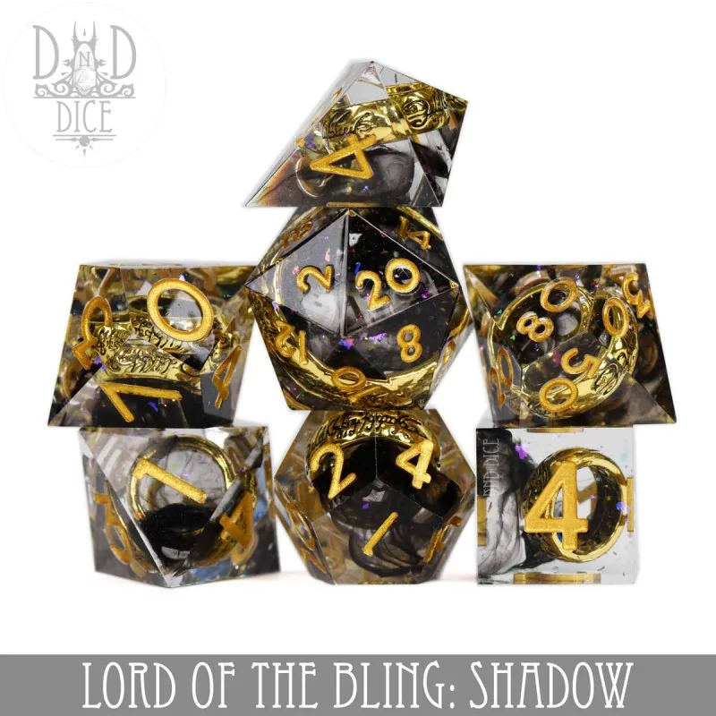 Set de 7 dés : Lord of the Bling : Shadow