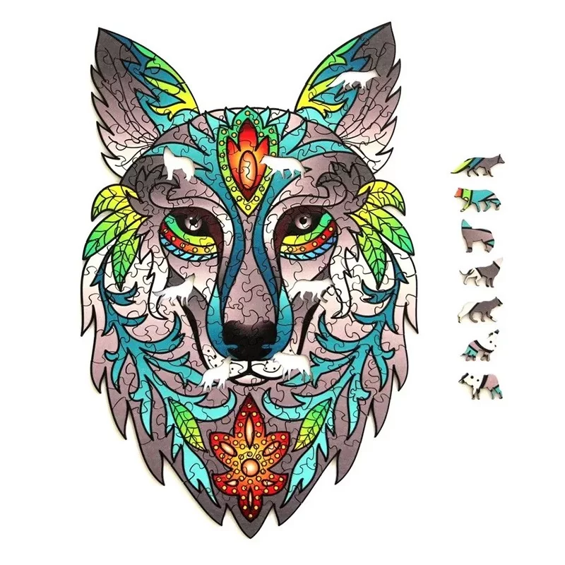 Puzzle en Bois : Loup Puzzle en Bois : Loup