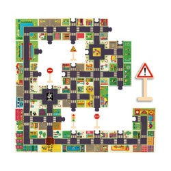 Puzzle Géant Pop to Play ville - 24 pièces - Djeco