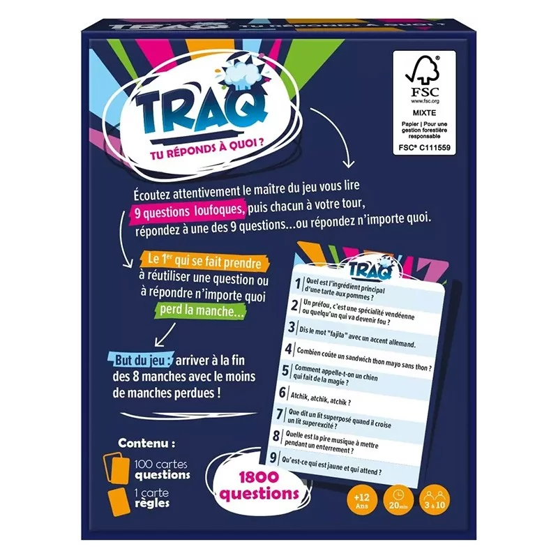 TRAQ - Tu réponds à quoi ? TRAQ - Tu réponds à quoi ?