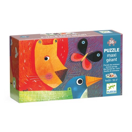 Puzzle Géant La parade des animaux - 36 pièces - Djeco