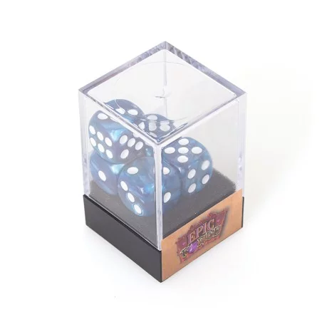 Lot de 5 Dés 6 faces – Blue Pearl Lot de 5 Dés 6 faces – Blue Pearl