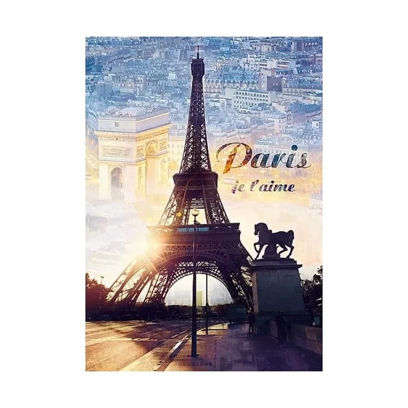 Puzzle Paris au coucher de soleil - 1000 p. Puzzle Paris au coucher de soleil - 1000 p.