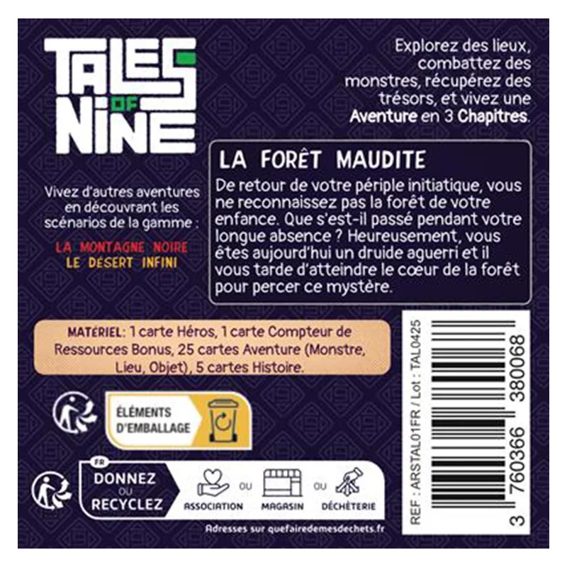 Tales of Nine 2 : La Forêt Maudite Tales of Nine 2 : La Forêt Maudite