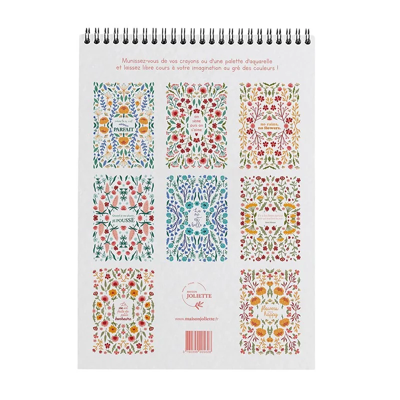 Carnet de coloriage A4 - Petits bonheurs Carnet de coloriage A4 - Petits bonheurs