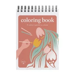 Carnet de coloriage A6 - Floral 1