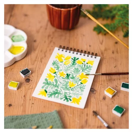 Carnet de coloriage A6 - Floral 1 Carnet de coloriage A6 - Floral 1