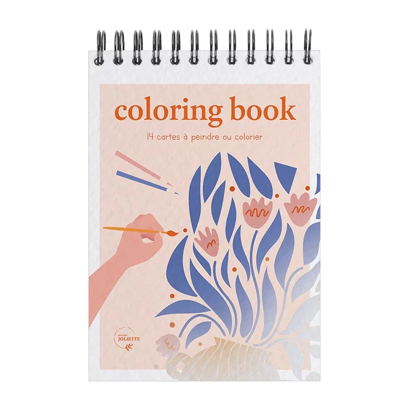 Carnet de coloriage A6 - Floral 2 Carnet de coloriage A6 - Floral 2