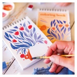 Carnet de coloriage A6 - Floral 2