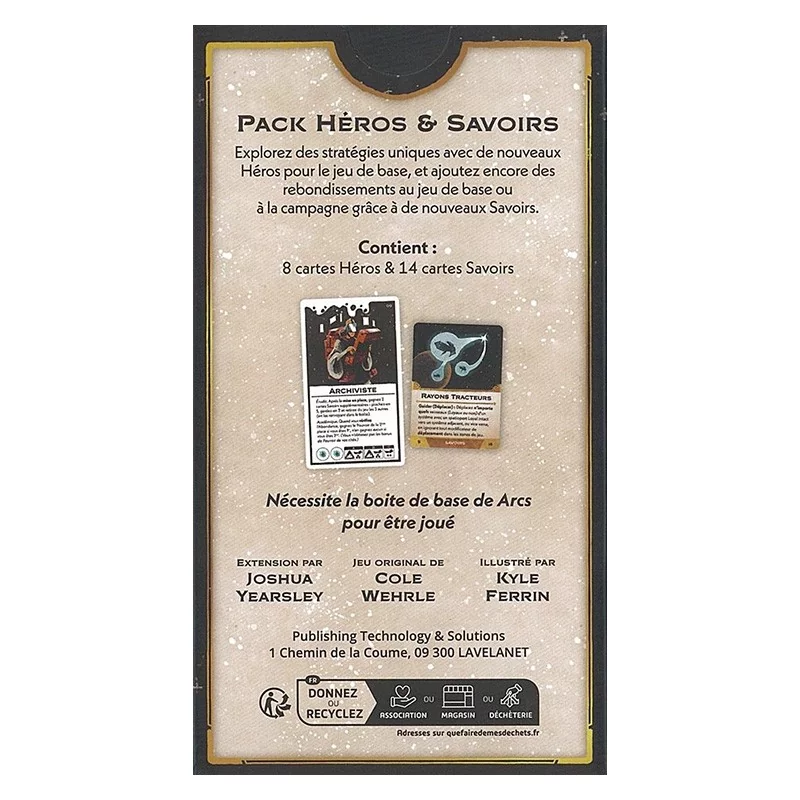 Arcs : Extension Pack Héros et Savoirs Arcs : Extension Pack Héros et Savoirs