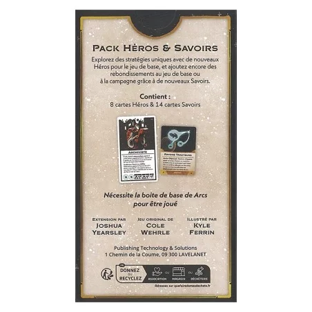 Arcs : Extension Pack Héros et Savoirs Arcs : Extension Pack Héros et Savoirs