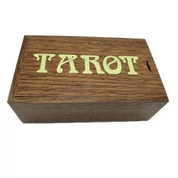 Boîte en bois à tirette - Tarot