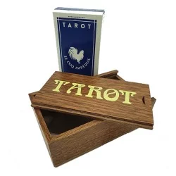 Boîte en bois à tirette - Tarot