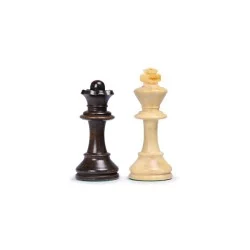 Échecs - Pièces en buis Taille n°5 Plombé Feutré