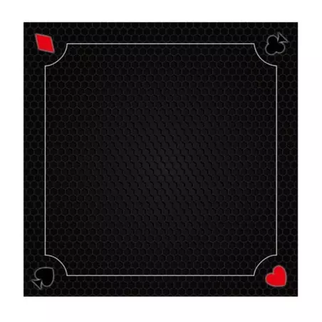 Tapis 60cm Coeur de pique Noir 