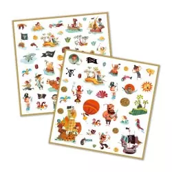 160 Stickers Pirates Djeco