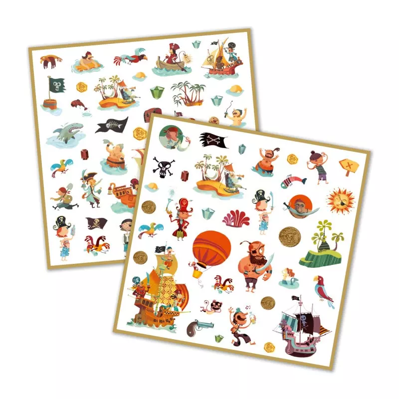 160 Stickers Pirates Djeco