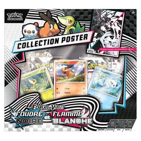 Pokémon EV10.5 : Coffret Poster Foudre Noire & Flamme Blanche Pokémon EV10.5 : Coffret Poster Foudre Noire & Flamme Blanche