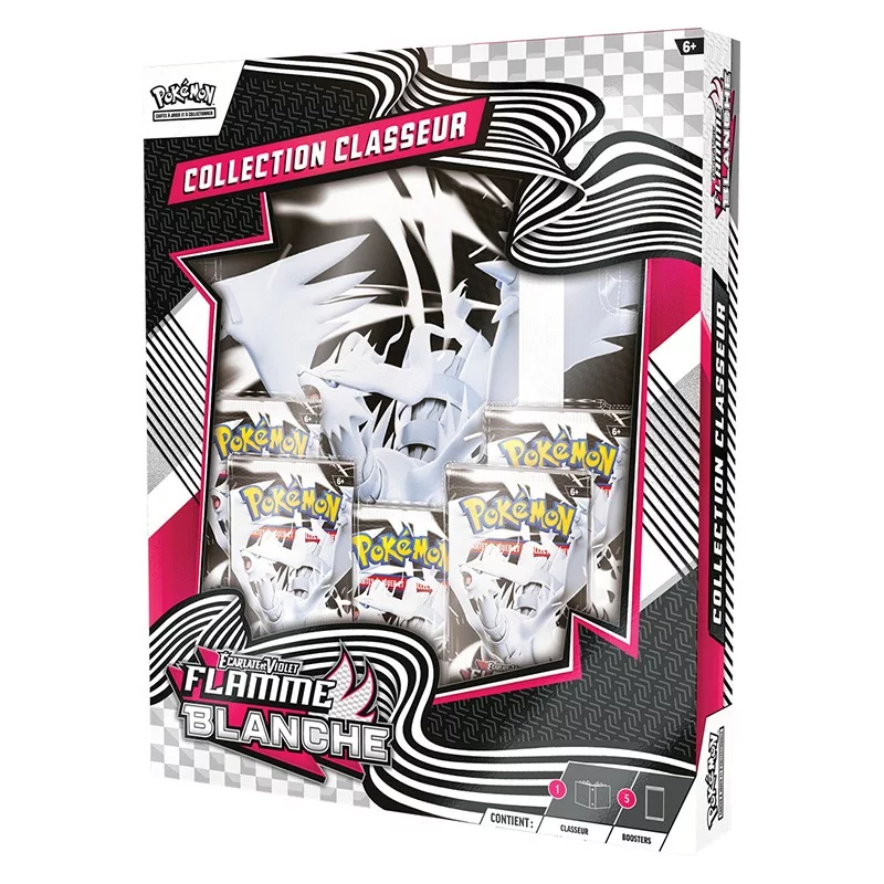 Pokémon EV10.5 : Portfolio (A4) + 5 boosters Flamme Blanche Pokémon EV10.5 : Portfolio (A4) + 5 boosters Flamme Blanche