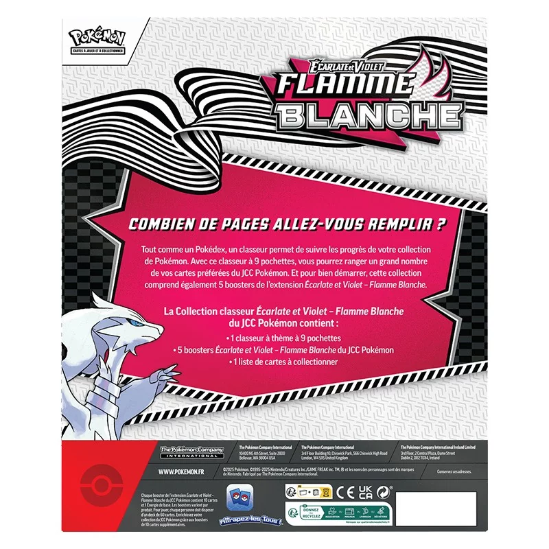 Pokémon EV10.5 : Portfolio (A4) + 5 boosters Flamme Blanche Pokémon EV10.5 : Portfolio (A4) + 5 boosters Flamme Blanche