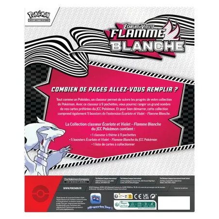 Pokémon EV10.5 : Portfolio (A4) + 5 boosters Flamme Blanche Pokémon EV10.5 : Portfolio (A4) + 5 boosters Flamme Blanche