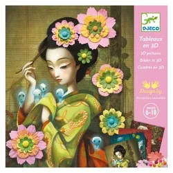 Tableaux en 3D Rock'n'Roses - Créatif Djeco