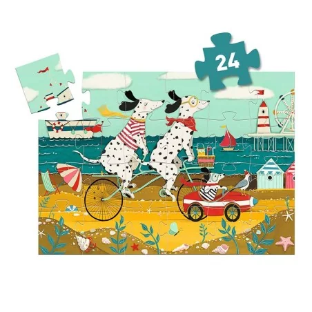Puzzle 24 pièces - Ollie, le dalmatien - Djeco Puzzle 24 pièces - Ollie, le dalmatien - Djeco