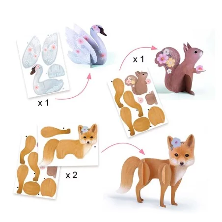 Coffret multi-activité créatif Fluffy box - Djeco Coffret multi-activité créatif Fluffy box - Djeco
