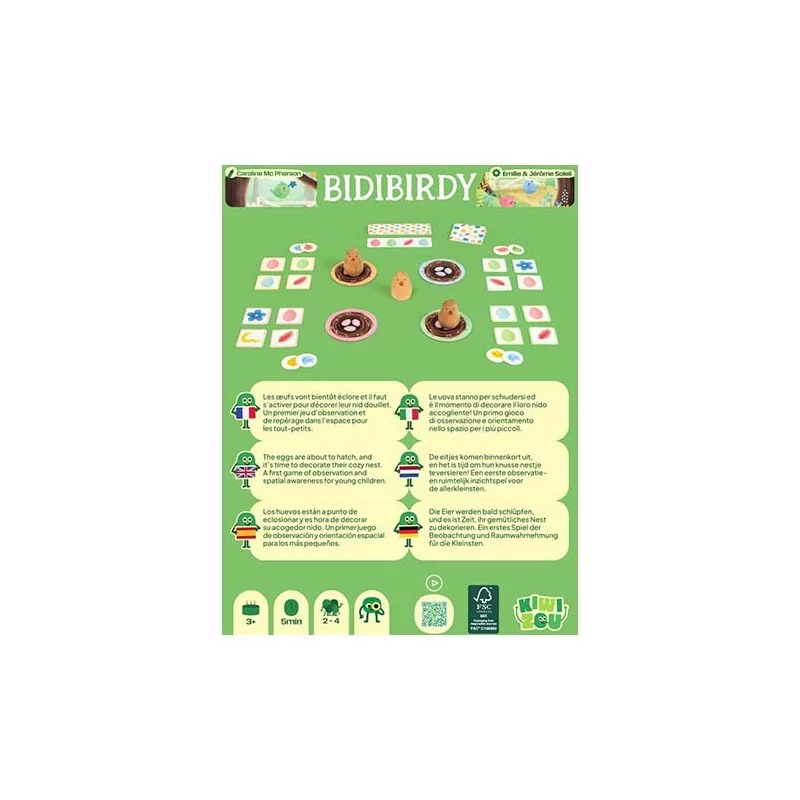 Jeu de société enfant Bidibirdy Jeu de société enfant Bidibirdy