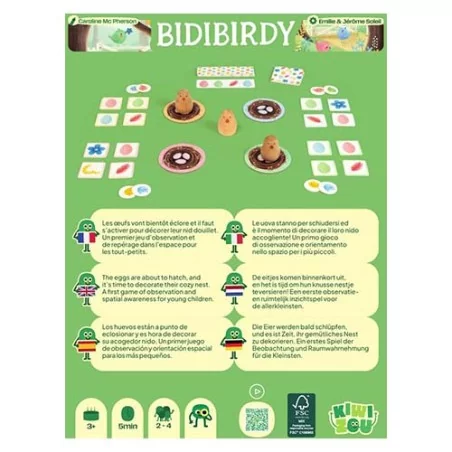 Jeu de société enfant Bidibirdy Jeu de société enfant Bidibirdy