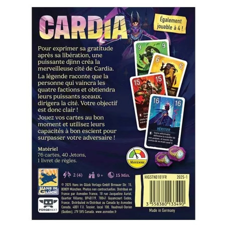 Jeu Duel pour Cardia Jeu Duel pour Cardia