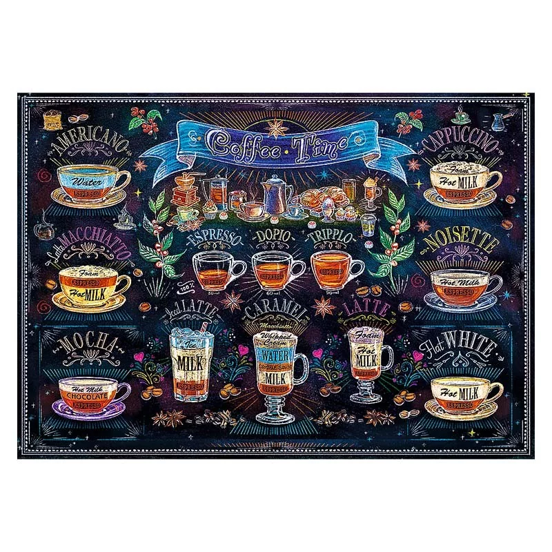 Puzzle 500 pièces - L'heure du café Puzzle Puzzle 500 pièces - L'heure du café Puzzle