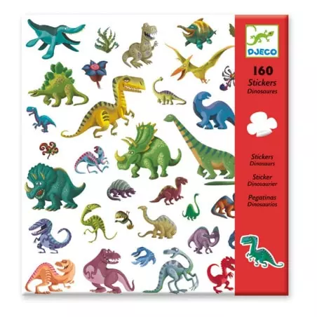 160 Stickers Dinosaures Djeco