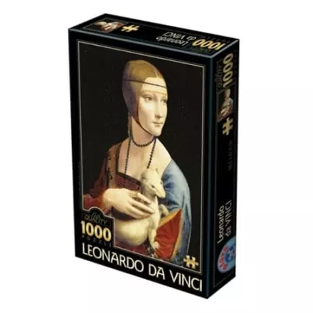 La Dame à l'Hermine - Leonard de Vinci - 1000p 
