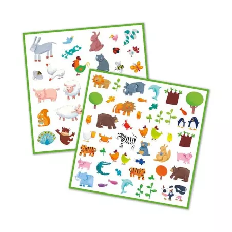 160 Stickers : Animaux