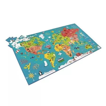 Puzzle géant : Carte du monde 