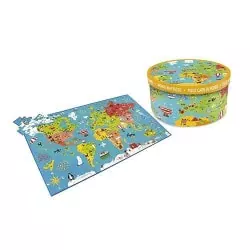 Puzzle géant : Carte du monde 