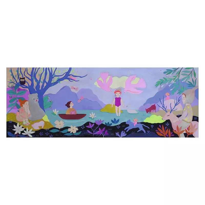 Puzzle Gallery Children's Lake - 100 pièces - Djeco