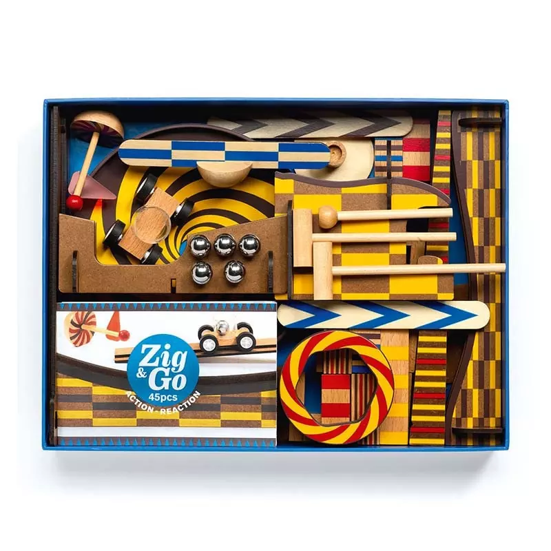 Circuit billes 80 pièces Zig Zag Educatif : King Jouet, Constructions  magnétiques, billes Zig Zag Educatif - Jeux de construction