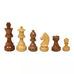 Pièces échecs Staunton buis/acacia n°3 