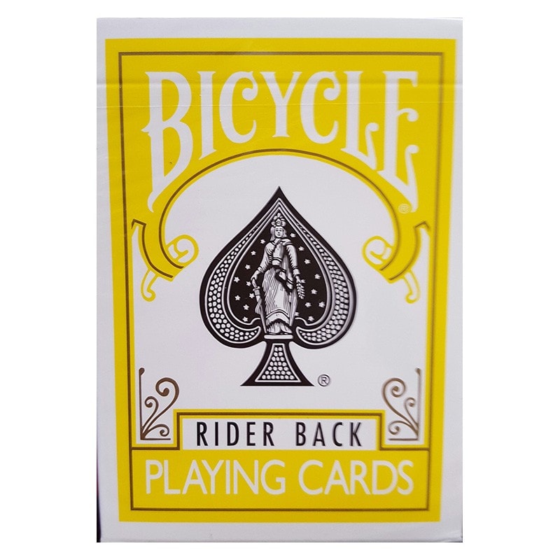 Cartes Bicycle Dos jaune 