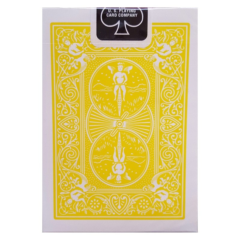 Cartes Bicycle Dos jaune 