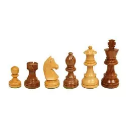 Pièces échecs Staunton buis/acacia n°5 