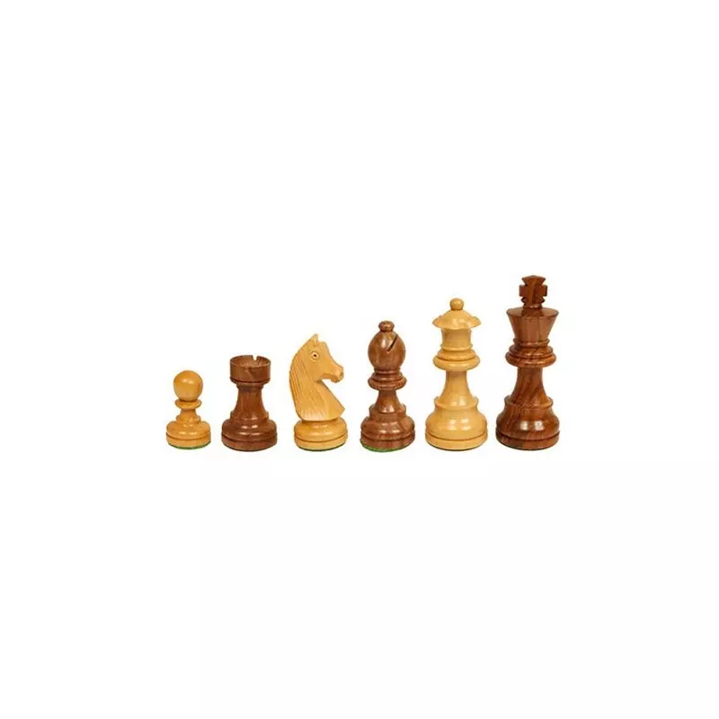 Pièces échecs Staunton buis/acacia n°5 